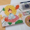DIY Bộ Tự Đính Kim Sa - Chibi - Dược Sư Tọa Sen -  45x35cm - CBC1GACA4